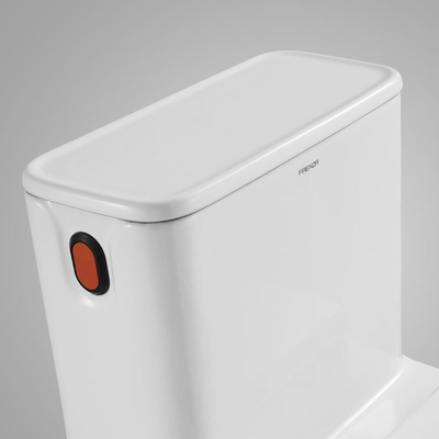 Square Left Side Flush Handle One Piece Toilets S Trap 400mm 1.28 Gpf