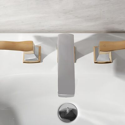 ARROW Foshan Single Handle Single Hole Bathroom Sink Faucet with Ceramic Valve Core and Gold Finish