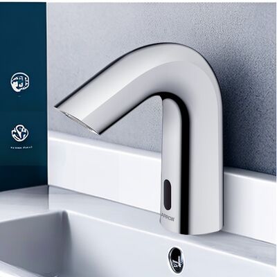 ARROW Smart Sensor Basin Faucet with Brass Material Chrome Finish Single Hole Mount Modern Design