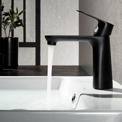 ARROW Contemporary Single Hole Deck Mounted Brass Bathroom Faucet with Ceramic Valve Core and 5 Year Warranty