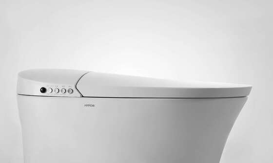 Arrow Brand Ceramic Smart Toilet with Heated Seat Concealed Tank and Soft Close Floor Mounted WC