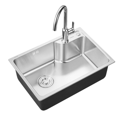 AF5508 Stainless Steel Kitchen Sink 620×430×201mm Single Bowl