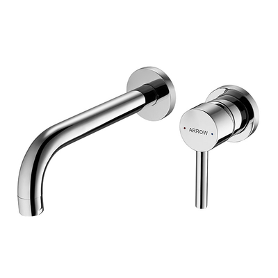 Built-in Faucet Conceal Wall Mounted Hot Cold Water Mixer Brass Chrome Washroom Basin Tap