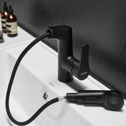 ARROW Contemporary Single Hole Basin Mixer Faucet with Ceramic Cartridge for Modern Bathrooms