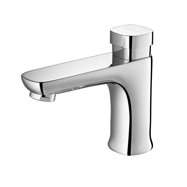 ARROW Brand Brass Material Chrome Plated Time Delay Ceramic Basin Mixer Faucet for Bathroom Basin