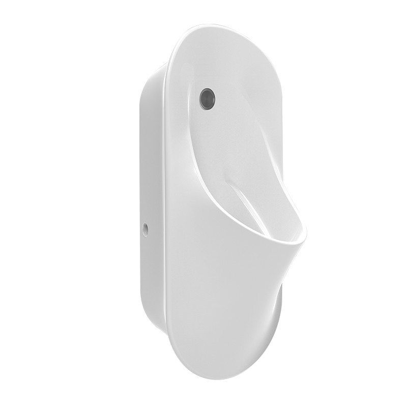 Back Water Inlet Wall Hung Urinal , White Glazed Auto Flush Cistern